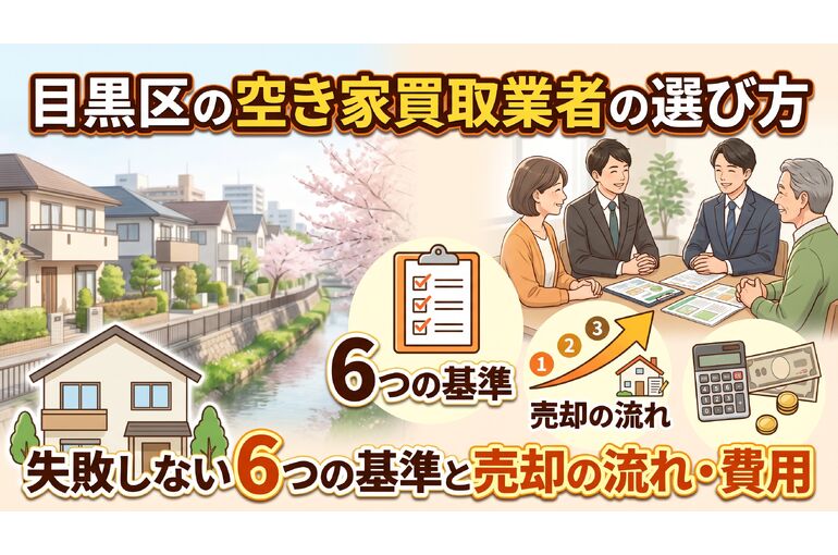 目黒区の空き家買取業者の選び方｜失敗しない6つの基準と売却の流れ・費用