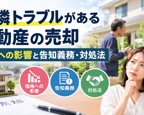 近隣トラブルがある不動産の売却