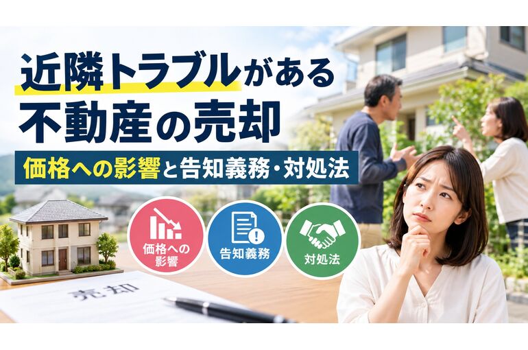 近隣トラブルがある不動産の売却