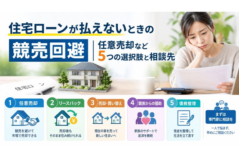 住宅ローンが払えないときの競売回避
