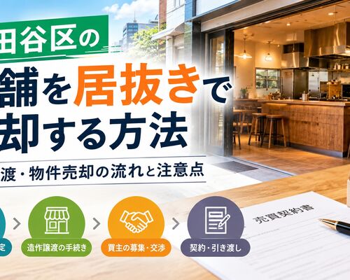 世田谷区の店舗を居抜きで売却する方法