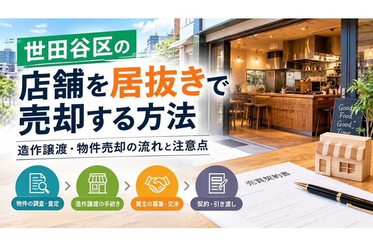 世田谷区の店舗を居抜きで売却する方法